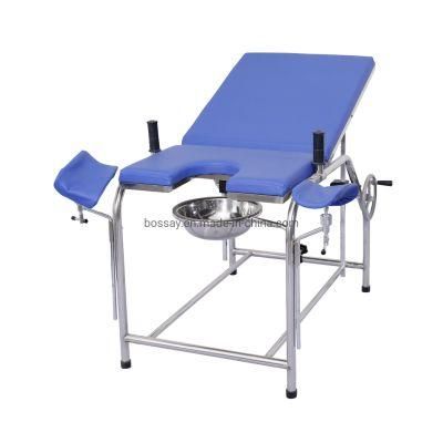 Hospital Medical Device Gynecological Examination Operating Bed Delivery Table