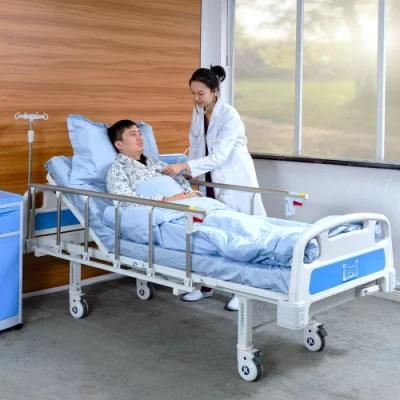 A1K Saikang Wholesale Movable Simple 1 Cranks Single Function Foldable Patient Manual Medical Hospital Bed Price