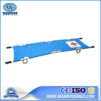 Ea-1d1 Portable Muitifunction Two Foldaway Medical Rescue Patient Manual Transfer Pole Stretcher