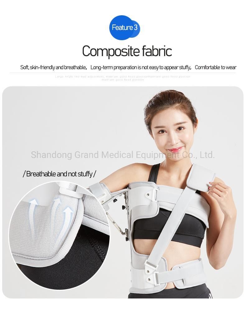 Light and Comfortable Medical Shoulder Abduction Orthosis for Physical Therapy