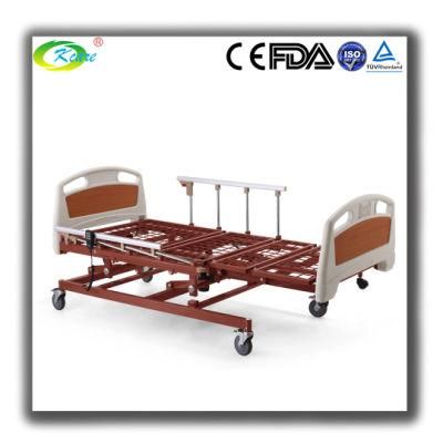 Wooden 5 Functions Rotating Electric Hospital Bed for Paralyzed Patients