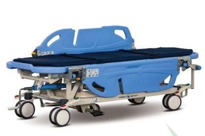 Rotating Siderail for Drip and Puncture Manual Emergency Patient Transfer Stretcher Trolley