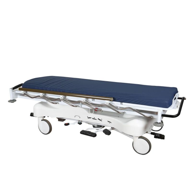 Medical Hydraulic Emergency Hospital Furniture Patient Transfer Trolley Stretcher