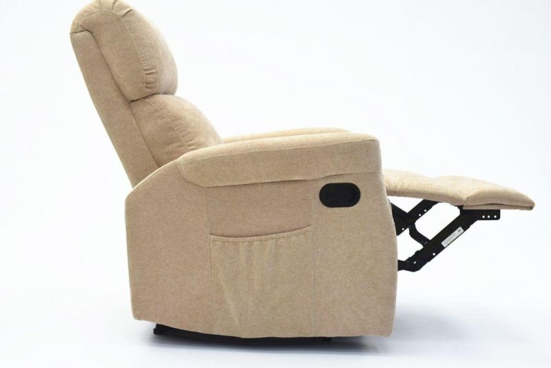 Jky Furniture Full Good Fabric Manual Recliner with Comfortable Backrest