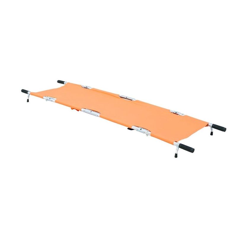 Aluminum Quarter Folding Stretcher /Light Weight 4 Folding Ambulance Stretcher (RC-F6)