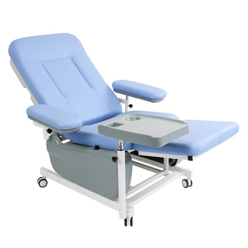 HS5948 Luxury Blood Transfusion Chair Medical Adjustable Blood Chairs Emergency Manual Blood Donation Chair