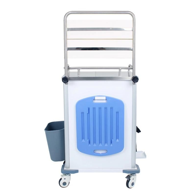 HS6609 Mobile Medical Drug Storage Trolley Colorful Drawer Anesthesia Trolley with a Chest Board