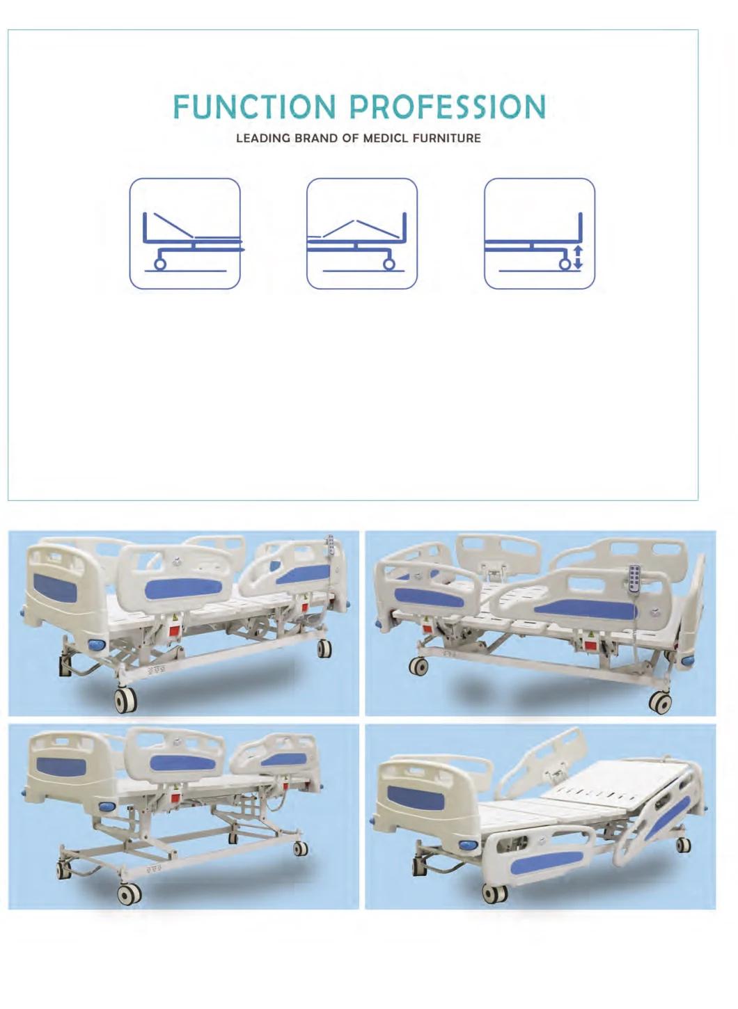 Electric Three Functions Bed ICU Electric Hospital Bed for Bedridden Patients