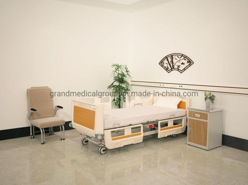 Hospital Patient Bed Medical Bed Hospital Furniture Medical Manual Double Shake ICU Nursing Patient Bed