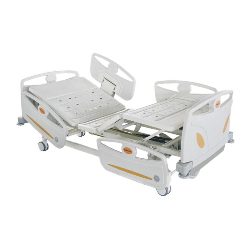 Aluminium Alloy Side Rails Manual Crank 3 Functions Medical Nursing Bed