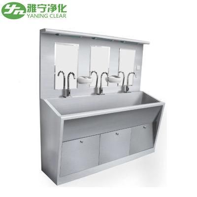 Yaning Stainless Steel Medical Hand Wash Sink for Hospital