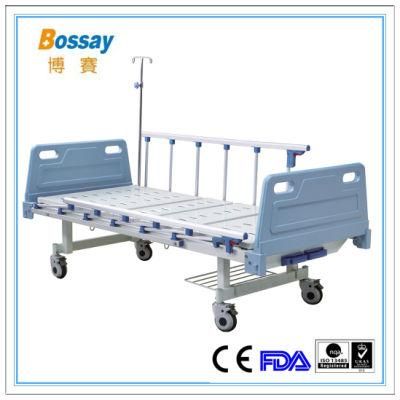 Matal Manual ICU Hospital Bed with ABS Headboard and Footboard