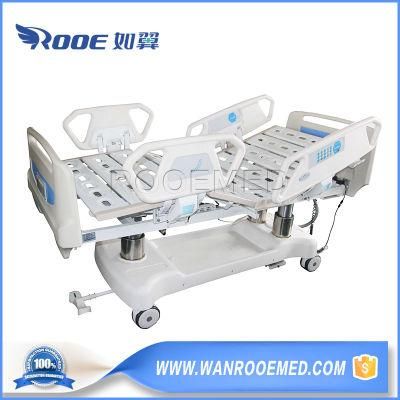 High Quality Luxury Column Rollover Electric Tilt 7 Functions ICU Medical Bed for Intensive Care Unit