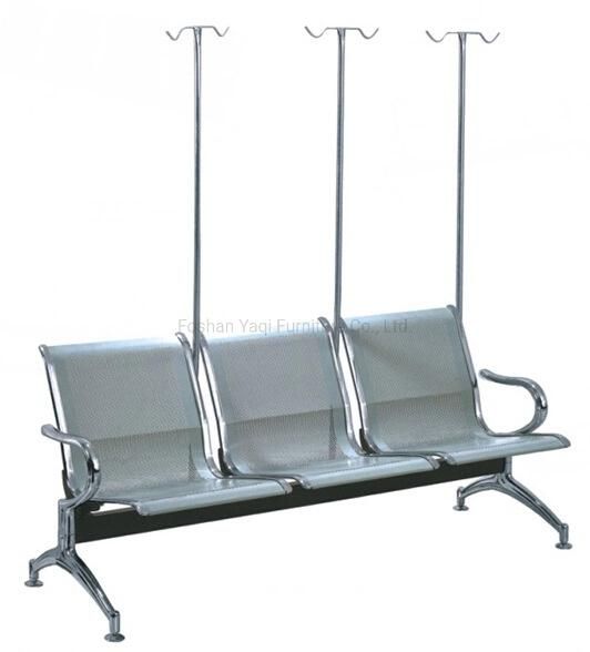 Hospital Waiting Chair with Medicine IV Pole (YA-J127)