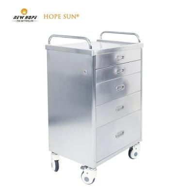 HS6209A Medical Equipment Drug and Anesthesia Trolley Cart