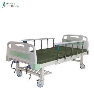 Detachable ABS Two Crank/Two Funtion B04-6 Hospital Bed/Medical Bed with Shlef/ Mattress