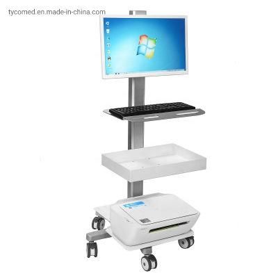 Computer Mobile Laptop Crash Cart Medical Equipment Hospital Trolley