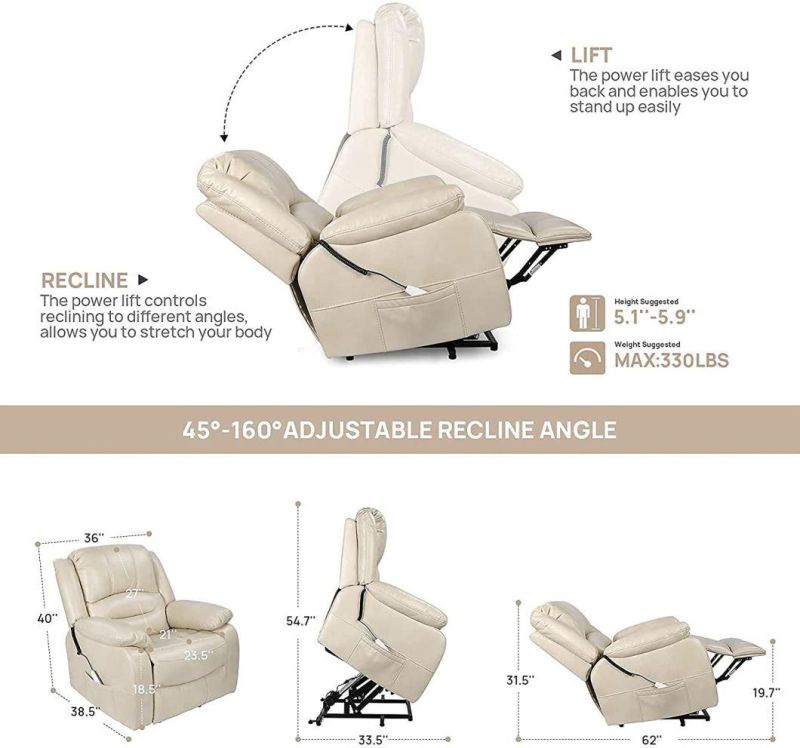 Jky Furniture Elderly Multi Position Power Electric Recliner Lift Chair