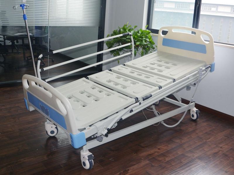 HS5130 Five 5 Functions Electric Hospital Beds with 3 Bar Side Rails