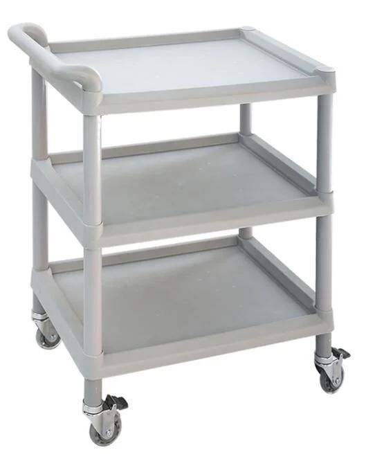 3 Layers ABS Plastic Treatment Trolley Nursing Trolley Cart