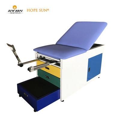 HS5247 Powder Coated Multifunctional Gynecological Delivery Examination Bed with Drawers