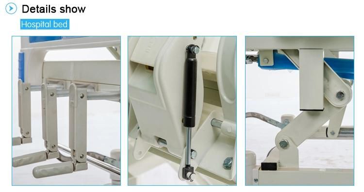 Manual Three Function Patient Beds Medical Clinic Hospital Bed