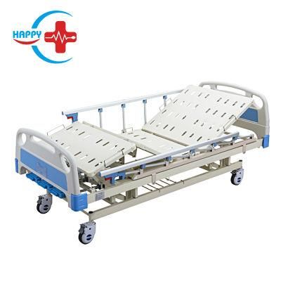 Hc-M005 Medical High Quality ABS Three Cranks Mechanical Hospital Bed for Clinic Patient