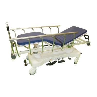 Weighting Function Built-in Scales Hospital Hydraulic Manual Patient Treatment Trolley Transfer Stretcher Bed