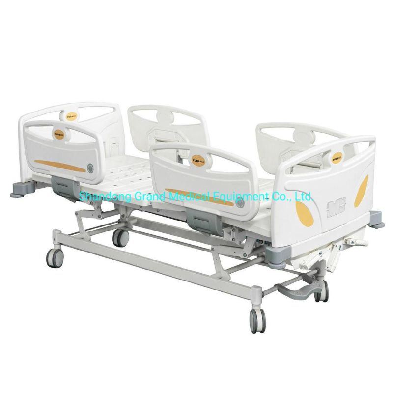 Hospital Bed Manufacture High Quality Andvanced Electric Three Function Medical Patient Bed Three Function Automatic Height Adjustable Hospital Bed Lifting Mech