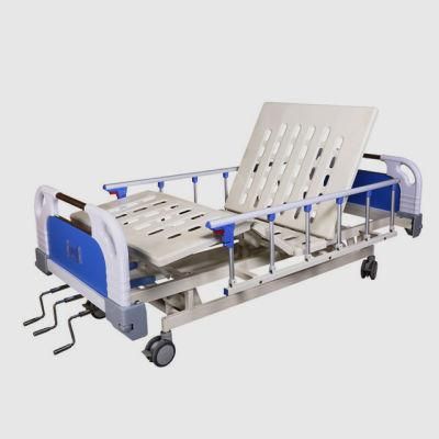 Cheap Price Good Quality 3 Functions Manual Crank Hospital Bed