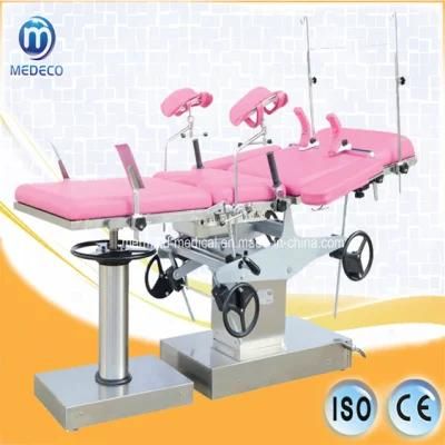 Manual Hydraulic Obstetric Orthopedic Gynecological Surgical Operating Table