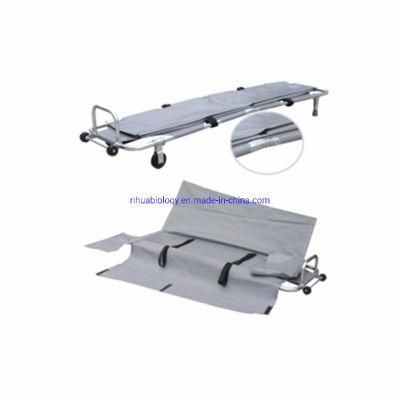 Hospital Aluminum Folding Stretcher Aluminum Basket Stretcher