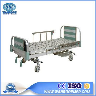 Bam201 Hospital Aluminum Alloy Two Crank Manual Patient Bed