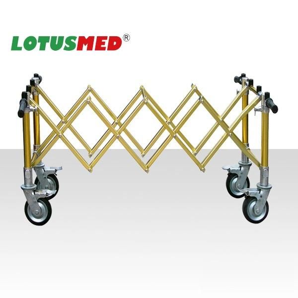 Lotusmed-Church Trolley Church Folding Metal Coffin Trolley Bronze Collapsible Church Trolley