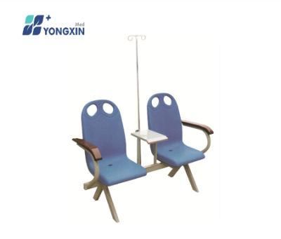 Yxz-033 Chromed Steel New Three-Seat Transfusion Chair