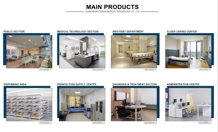 Exquisite Hospital Furniture ABS Medical Nursing Trolley Anesthesia Injection Trolley Cart with IV Pole