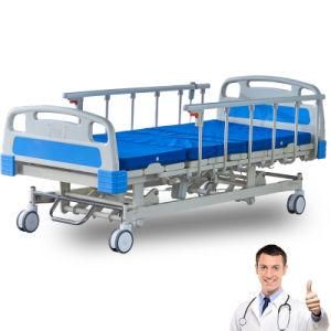 China Full Electric Customized Multifunction ICU Hospital Bed with Mattress Cover