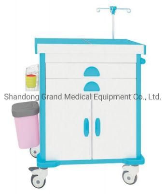 ABS Hospital Cart Movable Emergency Nursing Trolley