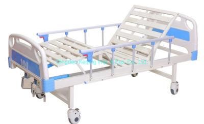 Factory Wholesale ABS Manual Double Shake Two-Function Nursing Bed Elderly Patient Hospital Bed