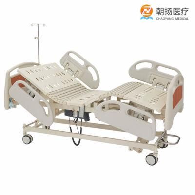 Five Function ICU Room Motor Treatment Table Central Brake Systems Electric Hospital Bed