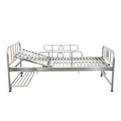 BS-717 Manual Hospital Bed Ss Ward Bed for Hospital Clinic