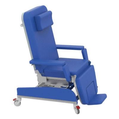 High Quality Manual Control Reclining Hospital Patient Blood Dialysis Chair