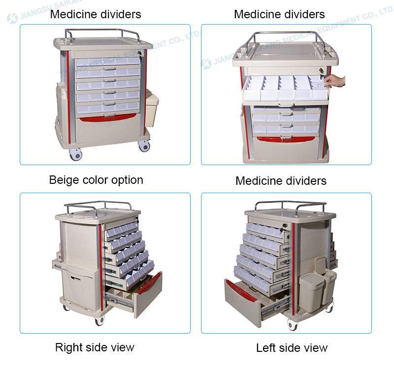 Skr054-Mt Hospital Economic Multi-Purpose Medicine Delivery Trolley