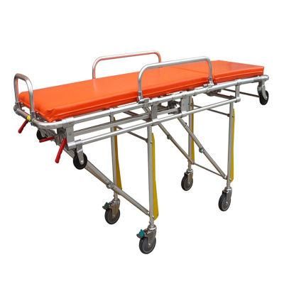 Hospital Furniture Patient Emergency Stretcher, Aluminum Loading Ambulance Stretcher