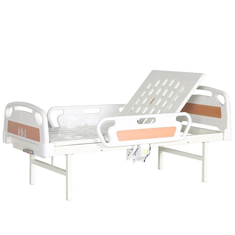 Single Crank Function Manual Adjustable Hospital Furniture Patient Care Medical Hospital Nursing Bed