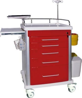 Mn-Ec007 Customized Cart Stainless Steel Stretcher Crash Clinical Trolley