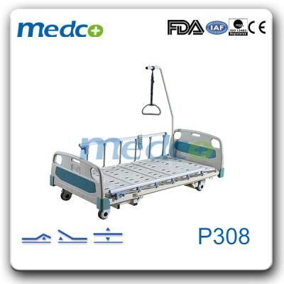 Electric Adjustable Hospital Furniture, Three Functions Electric Hospital Nursing Bed