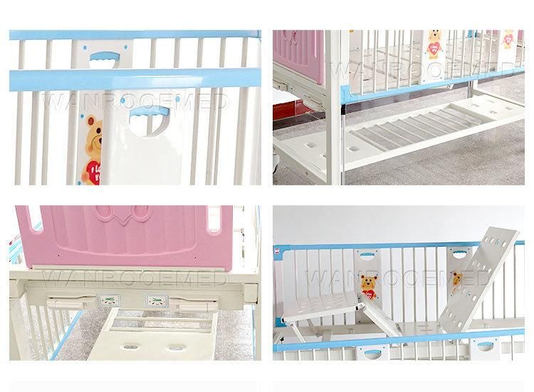 Bam201c Hospital Pediatric Manual Medical Baby Crib Cot Bed