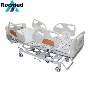 Hospital Furniture 5 Functions ICU Medical Patient Bed with Manual CPR