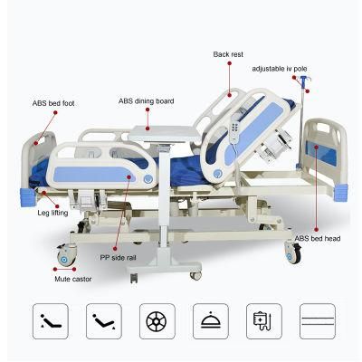 China New Products Cheap Price Smart 5 Functions Electric Adjustable Medical Clinic Patient Hospital Bed